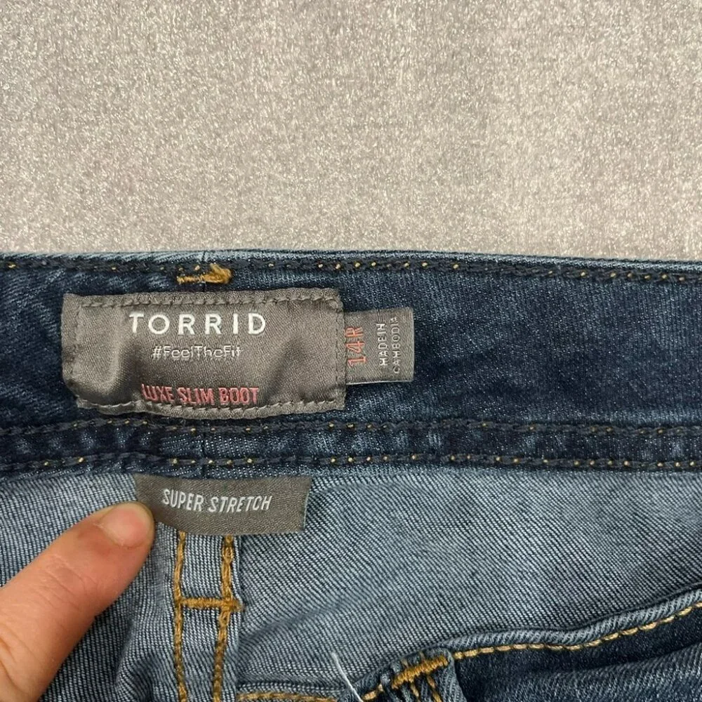 [14R]Torrid Super Stretch Luxe Slim Boot Jeans - Picture 2 of 8